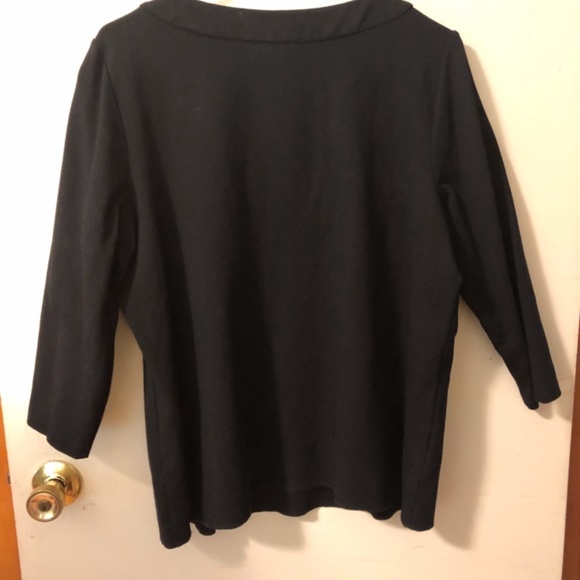 TALBOTS- Size X- Women's Black 3/4 sleeve - Picture 3 of 3